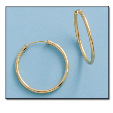AROS EN ORO DE 18KL DIAMETRO 25MM