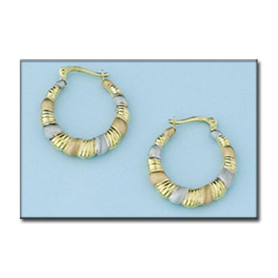 AROS EN ORO DE 18KL TRICOLOR