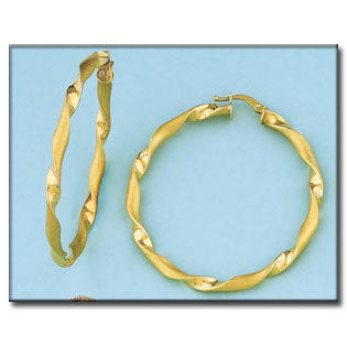 AROS ONDULADOS ORO 18KL - 42MM