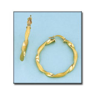 AROS ONDULADOS ORO DE 18KL - 30MM