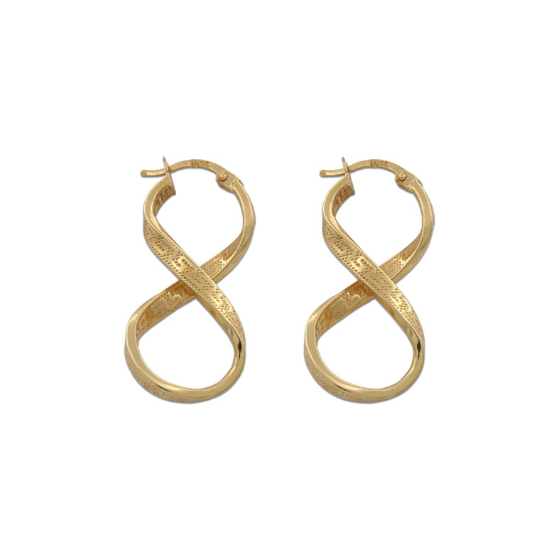 AROS ORO 18KL CON GRECA - 14X23MM