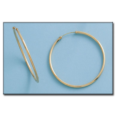 AROS TUBO ORO 18KL - 45MM