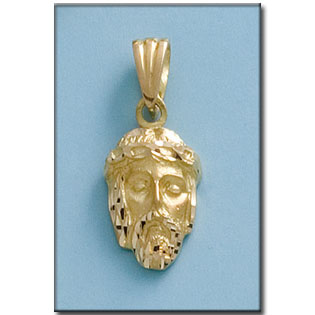 CABEZA CRISTO ORO 18KL DE 13X21MM