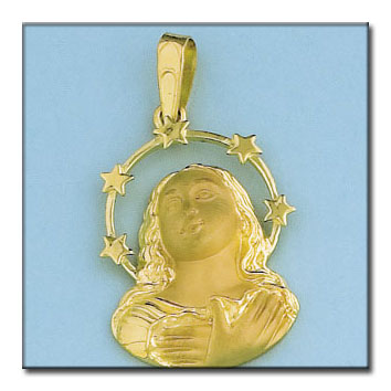 CABEZA ORO 18KL V. INMACULADA - 21X32MM