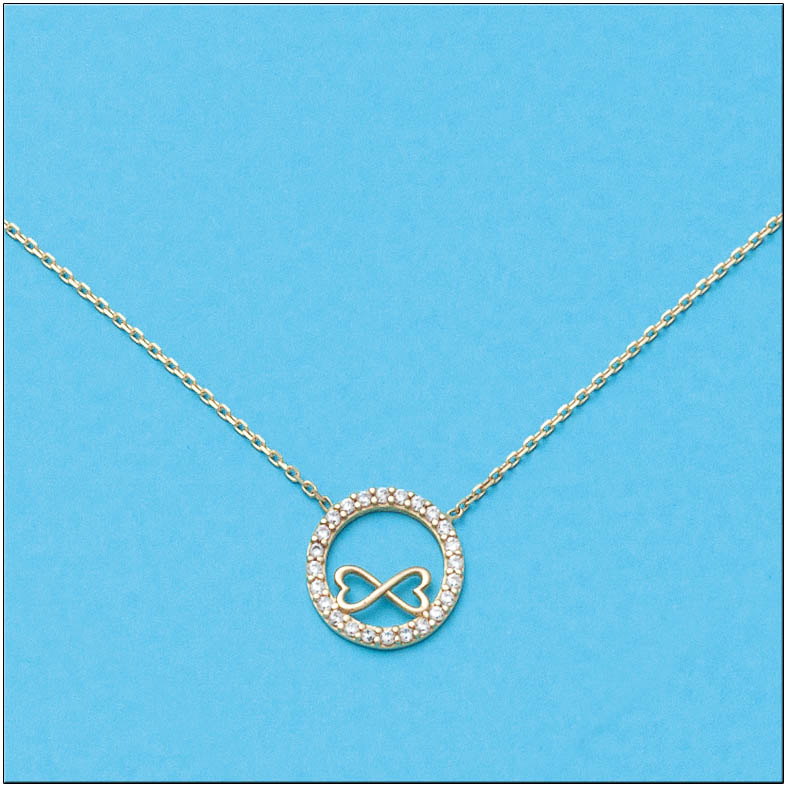 CADENA COLGANTE INFINITO ORO 18KL CIRCON