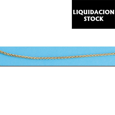CADENA ESPIGA - PLATA 90 Y ORO 10