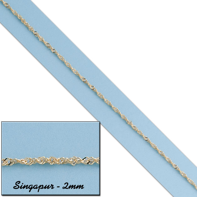 CADENA SINGAPUR ORO 18KL - 2MM