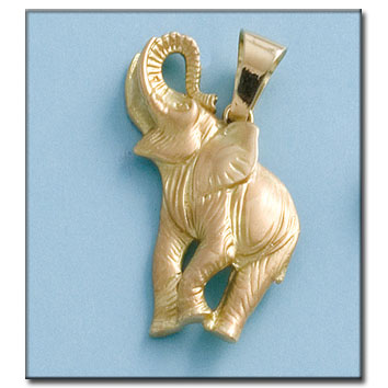 COLGANTE ELEFANTE ORO 18KL DE 27X37MM