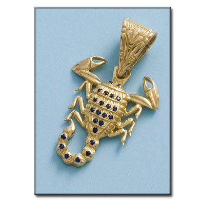 COLGANTE ESCORPION ORO 18KL DE 32X38MM