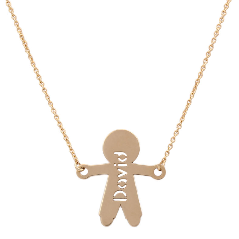 COLGANTE NIÑO + NOMBRE ORO 18KL