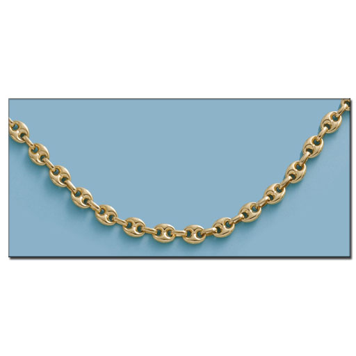 COLLAR CALABROTE 8MM ORO 18KL
