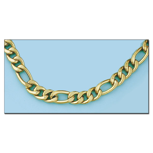 COLLAR HUECO 3x1 ORO 18KL - 13MM