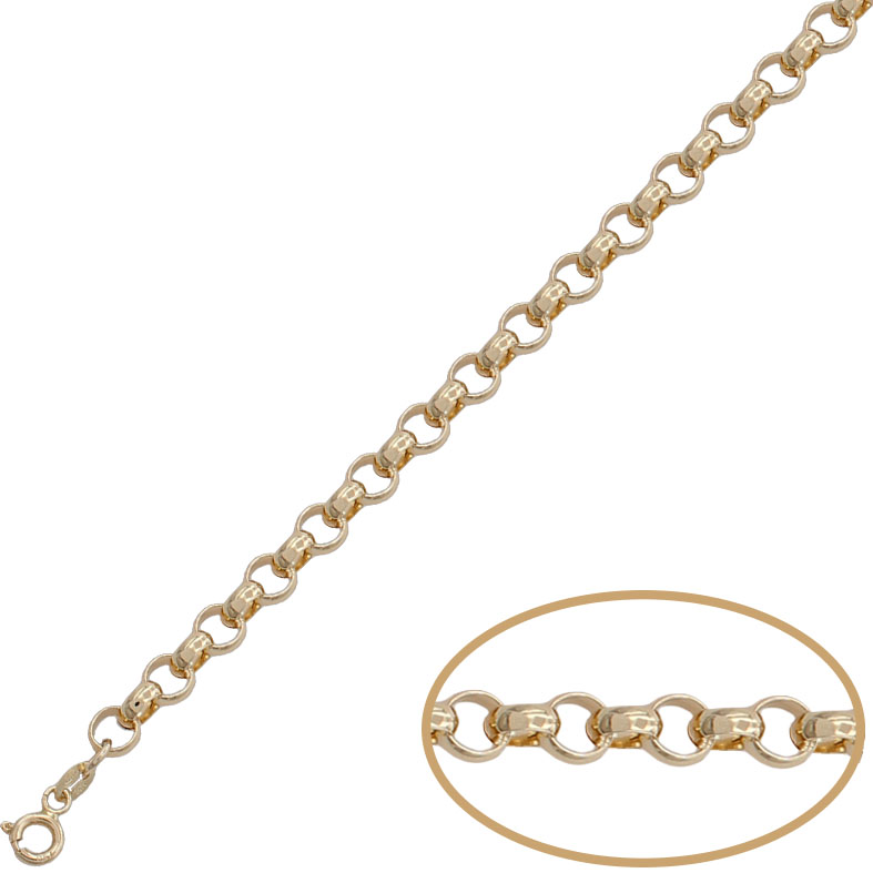 COLLAR HUECO ORO 18KL ROLOT - 5.50MM 