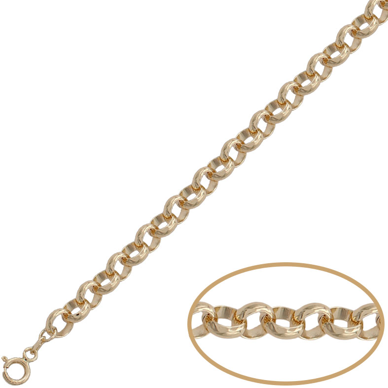 COLLAR HUECO ORO 18KL ROLOT - 7MM