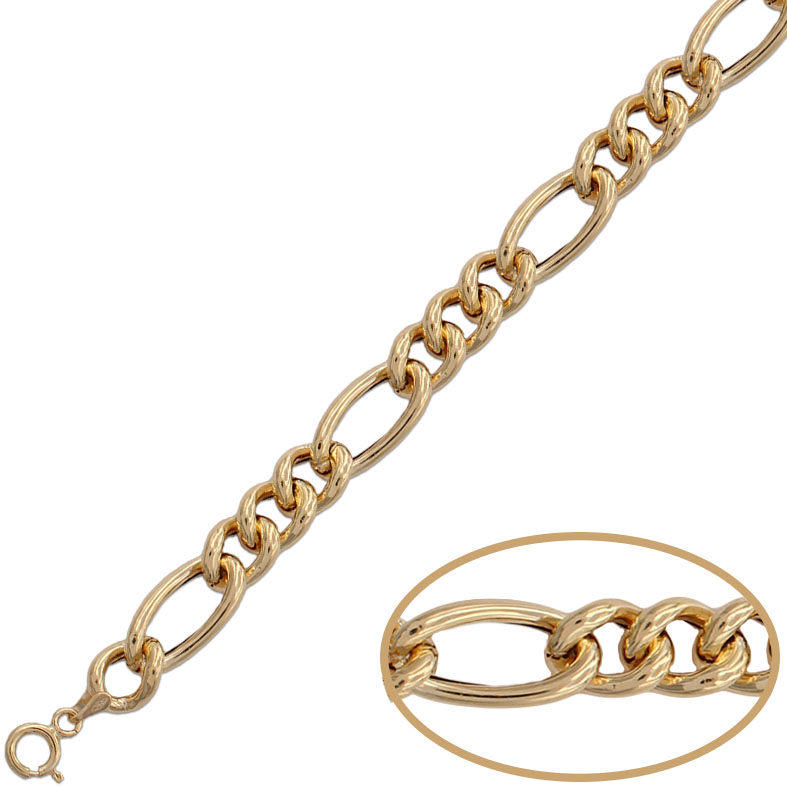 COLLAR ORO 18KL HUECO 3x1 - 8MM