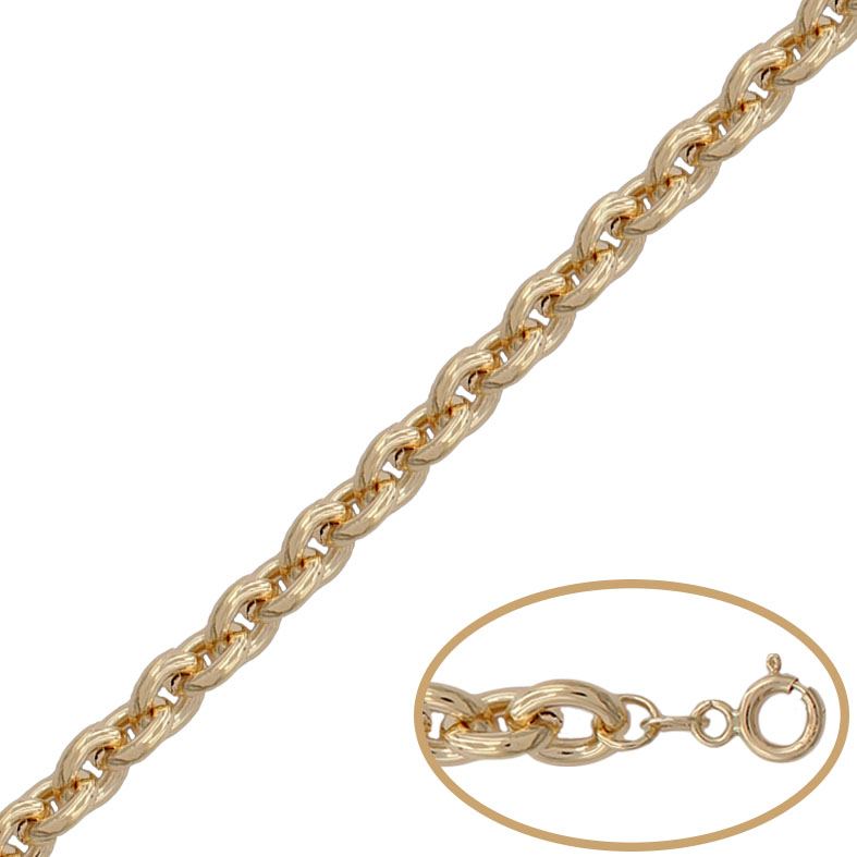COLLAR ORO 18KL HUECO ROLOT - 8MM