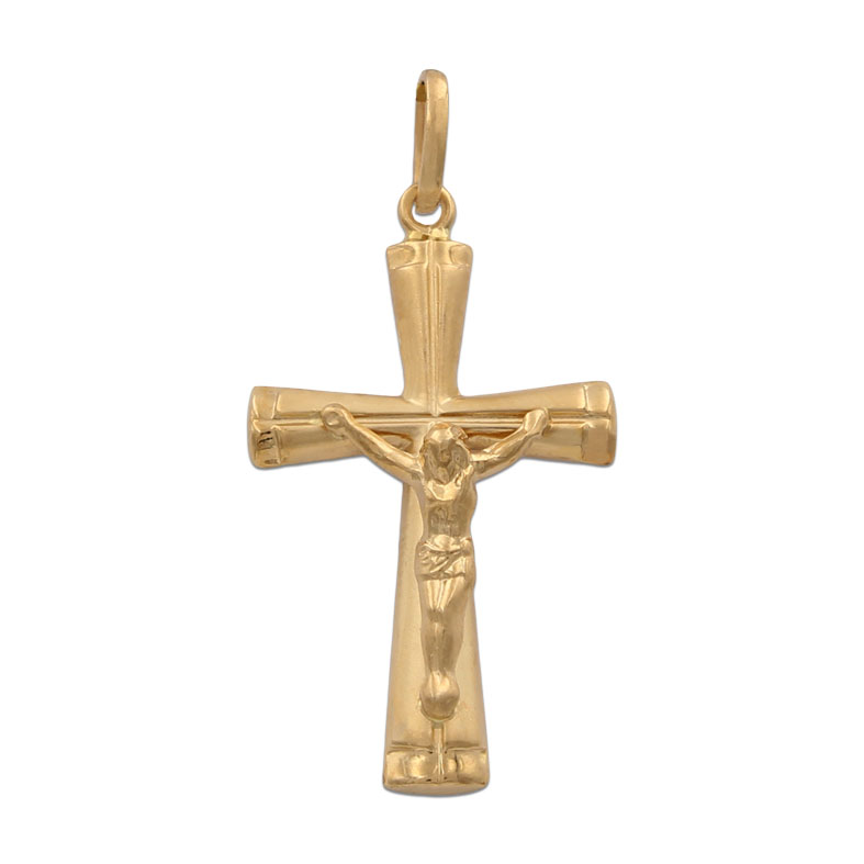CRUZ EN ORO DE 18KL CON CRISTO