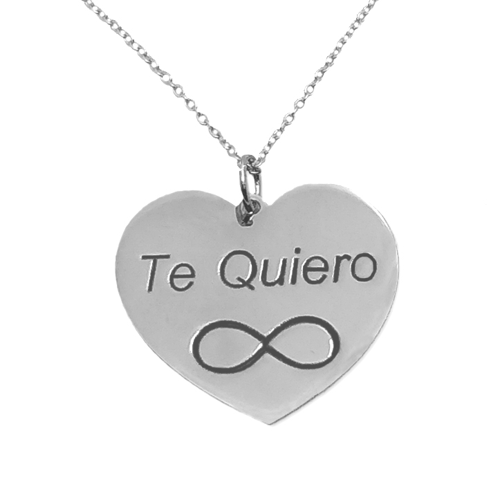 GARGANTILLA PLATA 925MM CORAZON TE QUIERO