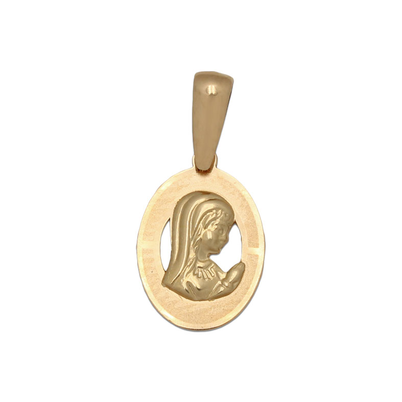 MEDALLA  ORO 18KL VIRGEN NIÑA - 10X14MM