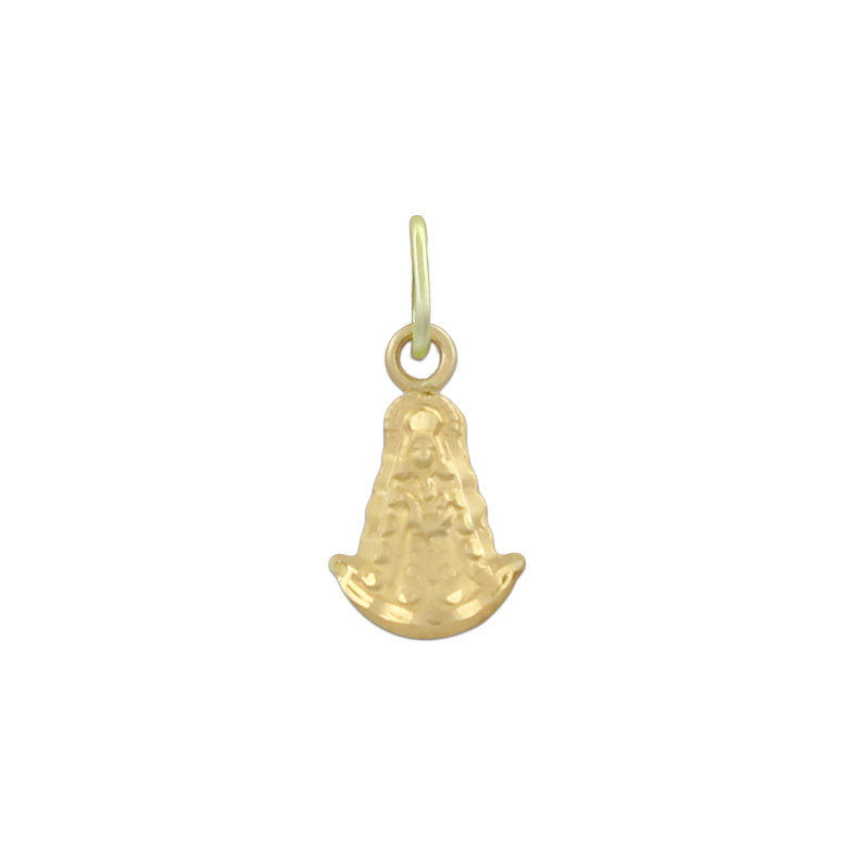 MEDALLA LENTEJA V. ROCIO ORO 18KL 6X10MM