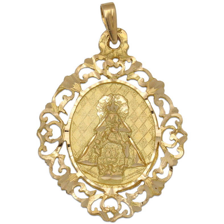 MEDALLA ORO 18KL V. DE CORTES- 29X40MM