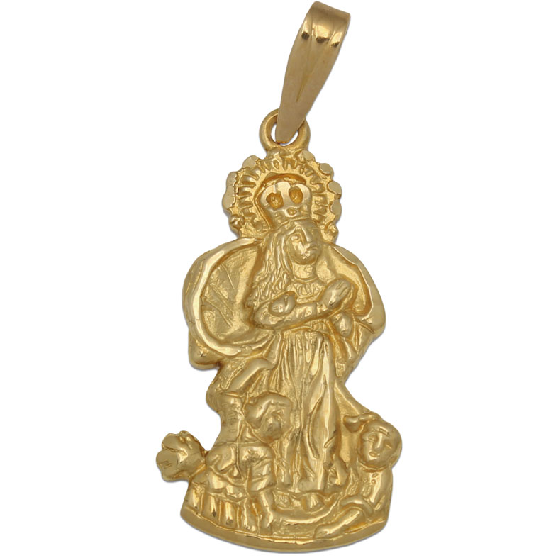 MEDALLA ORO 18KL V. DE LA ASUNCION-15X28