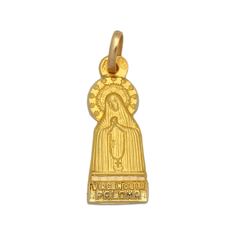 MEDALLA ORO 18KL V. DE LA PALOMA - 10X24