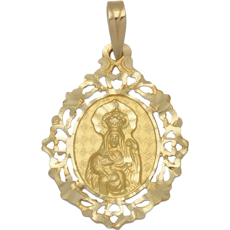 MEDALLA ORO 18KL V. DE LA PIEDAD- 22X30