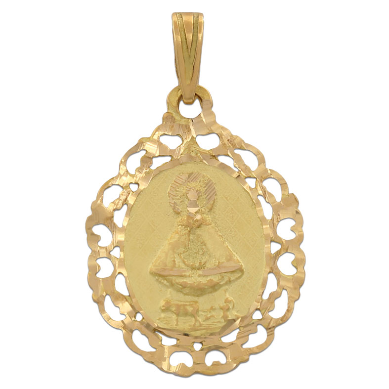 MEDALLA ORO 18KL V. DE LIDON- 19X26MM