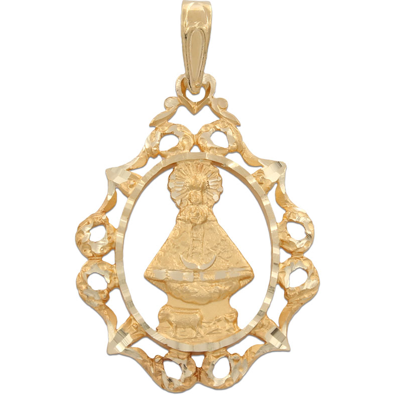 MEDALLA ORO 18KL V. DE LIDON- 25X34MM