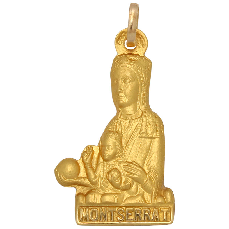 MEDALLA ORO 18KL V. DE MONTSERRAT- 17X29