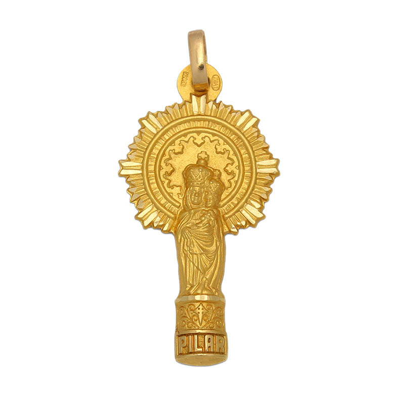 MEDALLA ORO 18KL V. DEL PILAR- 17X34MM 