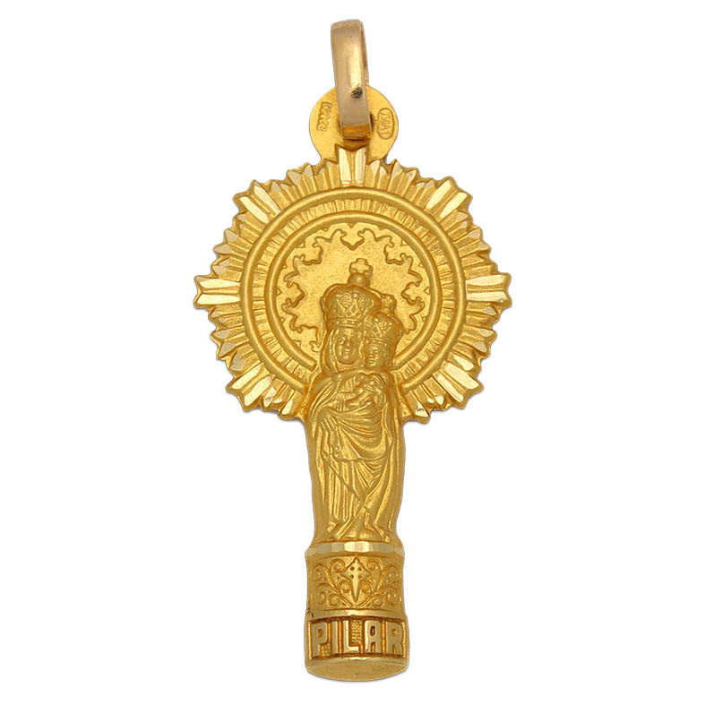 MEDALLA ORO 18KL V. DEL PILAR- 21X40MM 