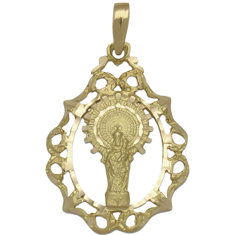 MEDALLA ORO 18KL V. DEL PILAR- 23X32MM