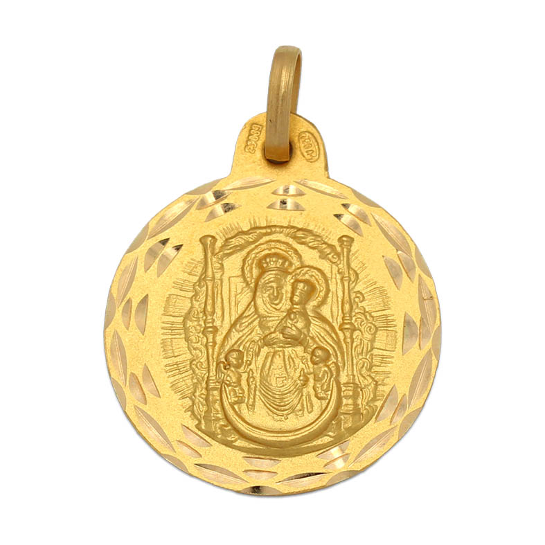 MEDALLA ORO 18KL V. DEL PINO MEDIDA 19MM