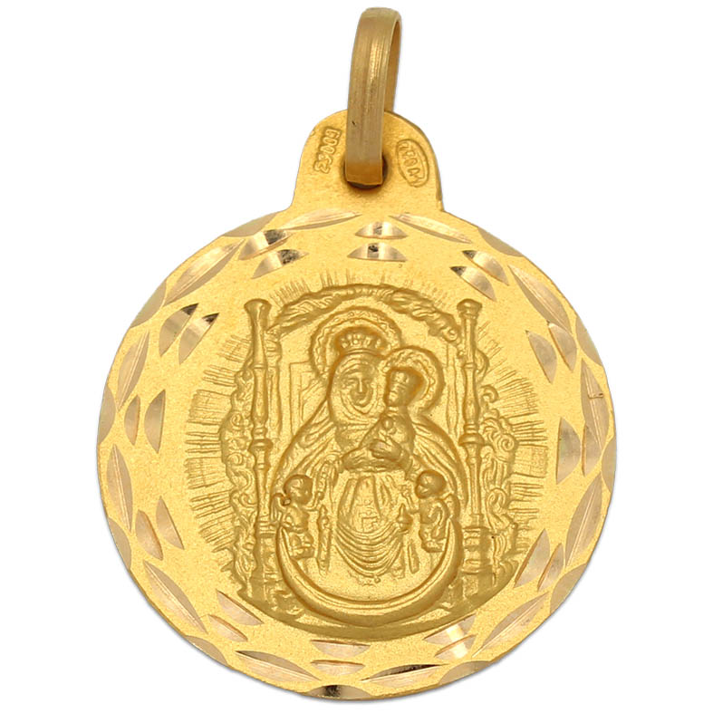 MEDALLA ORO 18KL V. DEL PINO MEDIDA 21MM