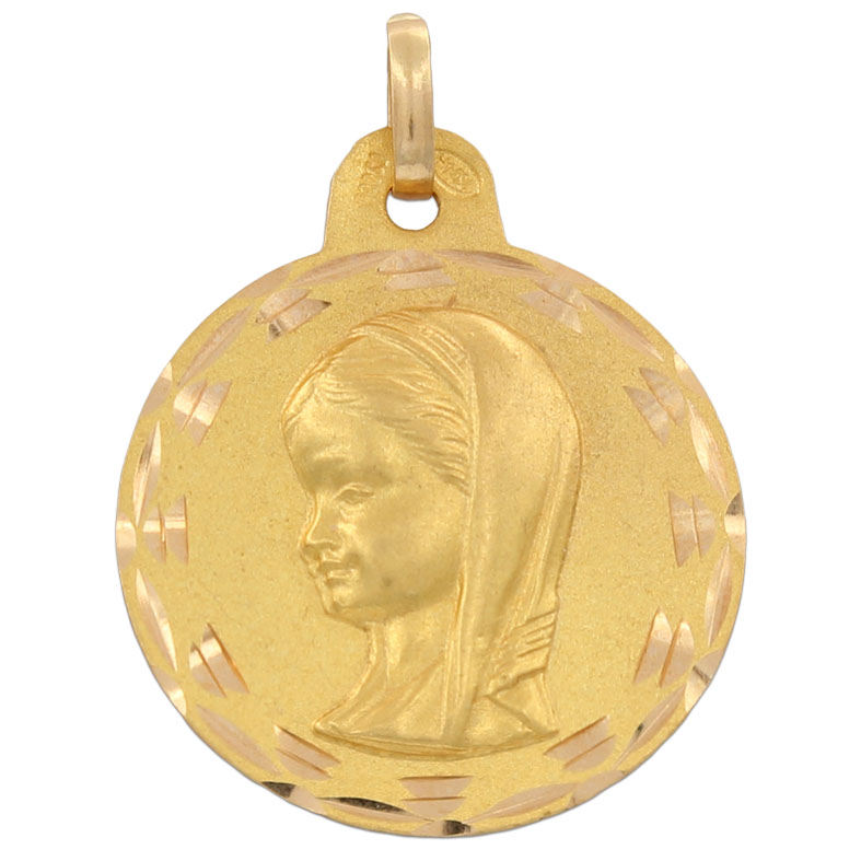 MEDALLA ORO 18KL V. NIÑA MEDIDA 21MM
