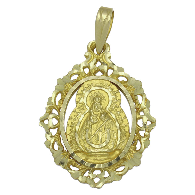 MEDALLA ORO 18KL V.DE LA FUENSANTA-21X27