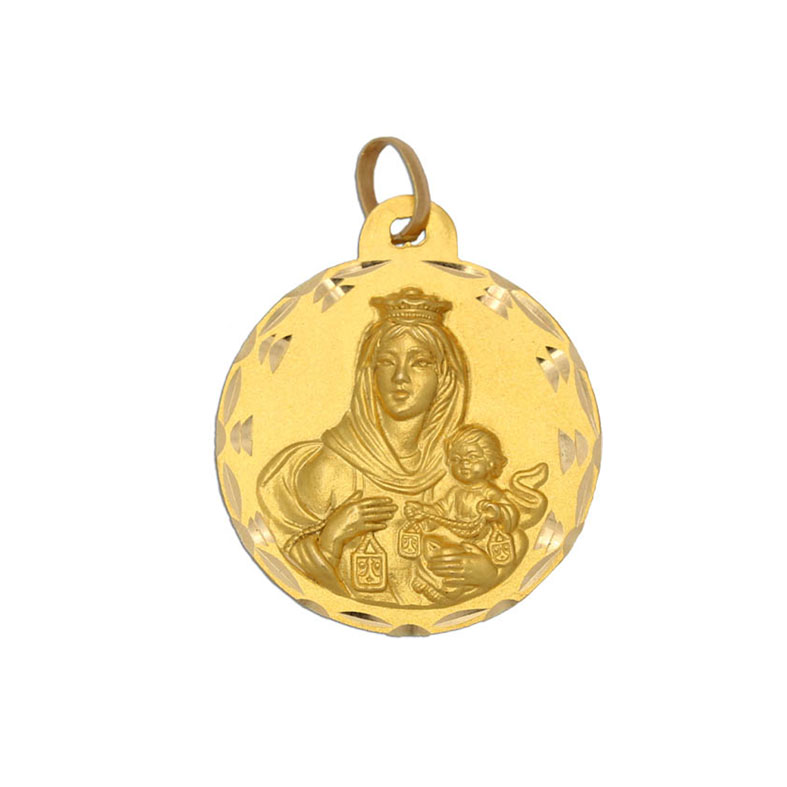 MEDALLA ORO 18KL VIRGEN CARMEN - 19MM