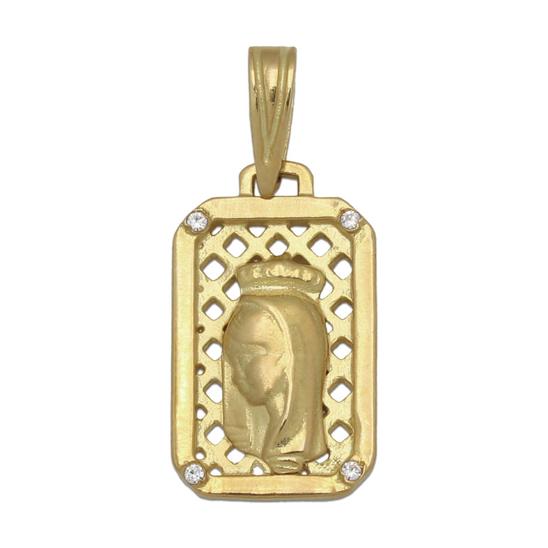 MEDALLA ORO 18KL VIRGEN NIÑA DE 11X19MM