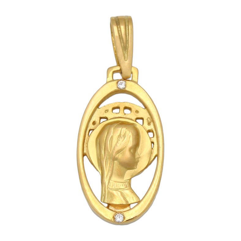 MEDALLA ORO 18KL VIRGEN NIÑA DE 11X20MM