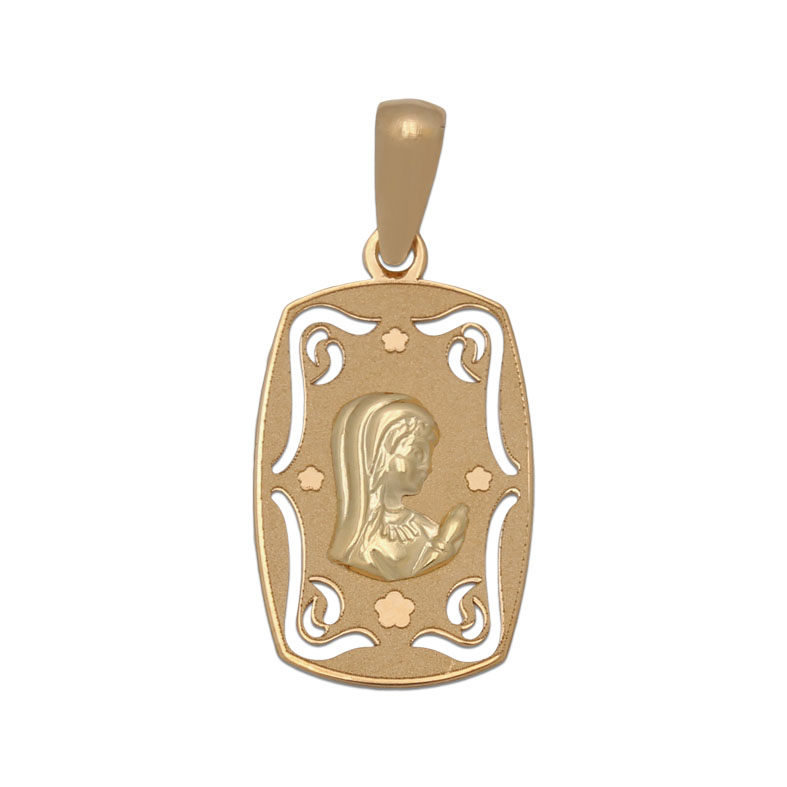 MEDALLA ORO 18KL VIRGEN NIÑA DE 12X20MM