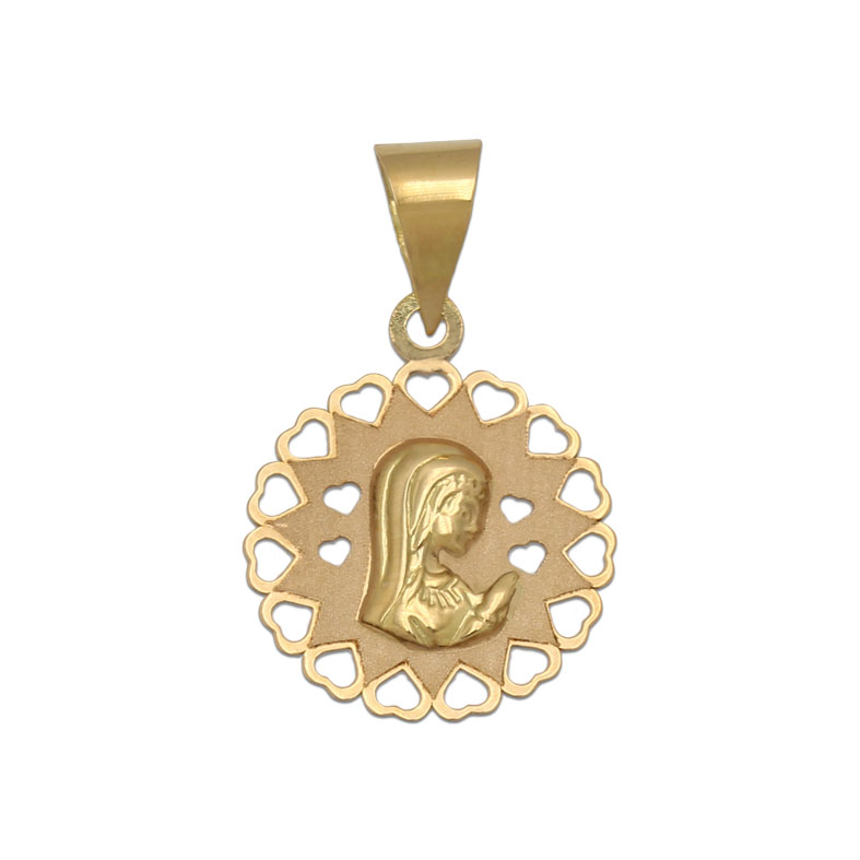 MEDALLA ORO 18KL VIRGEN NIÑA DE 15MM