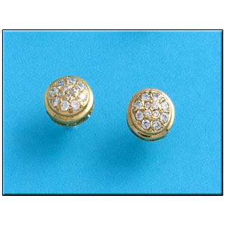PENDIENTE EN ORO DE 18KL CIRCONITAS