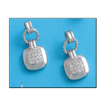 PENDIENTES CIRCONITAS PLATA 925MM 