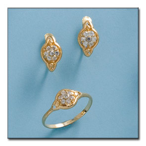 PENDIENTES EN ORO DE 18KL