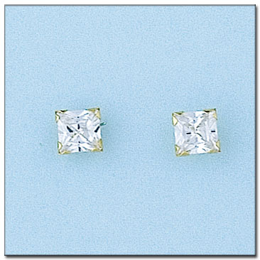 PENDIENTES EN ORO DE 18KL - 5X5