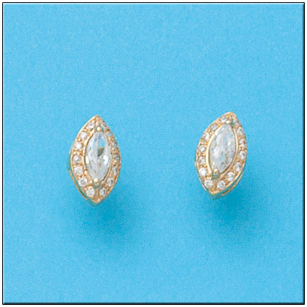 PENDIENTES EN ORO DE 18KL CIRCONITAS