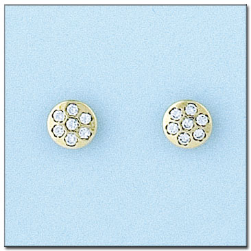 PENDIENTES EN ORO DE 18KL CIRCONITAS