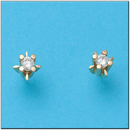 PENDIENTES EN ORO DE 18KL CIRCONITAS